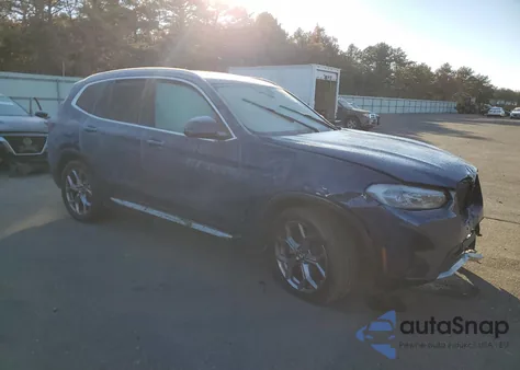 2022 BMW X3 xDrive30I из США, поврежденный, VIN 5UX53DP08N9N42037